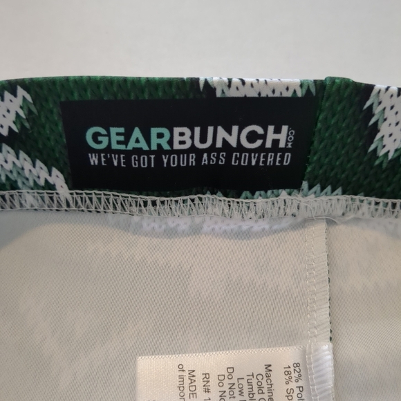 Gearbunch women's X-MAS green and white leggings, size S - Picture 4 of 9